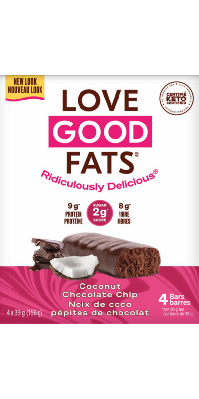 Buy Love Good Fats Coconut Chocolate Chip Bars at Well.ca | Free ...