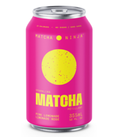 Matcha Ninja Pink Lemonade Sparkling Matcha