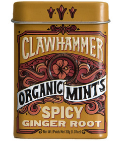Clawhammer Organic Mints Spicy Ginger Root