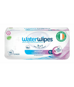 WaterWipes Sensitive Body & Intimate Wipes Unscented & Hypoallergenic