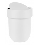 Umbra Touch Waste Can With Lid White