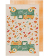 Now Designs Autumn Harvest Printed and Woven Kitchen Towel Set