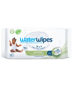 image of WaterWipes Sensitive+ Baby & Toddler Wipes Unscented & Hypoallergenic with sku:303084