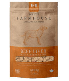 Foley's Farmhouse Artisanal Dog Treats Beef Liver with Cheddar Cheese