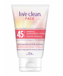 Live Clean Face Mineral Sunscreen Lotion 45 SPF