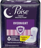 Poise Incontinence Pads & Postpartum Overnight Pads Extra Coverage