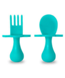 Grabease First Spoon and Fork Set Teal