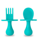 Grabease First Spoon and Fork Set Teal