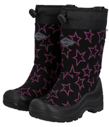 kuoma Kids Lumilukko Snowlock Winter Boots Black Pink Star