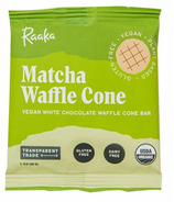 Raaka Matcha Waffle Cone Bar White Chocolate Matcha