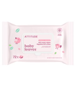 ATTITUDE Baby Leaves Baby Wipes 99% Water