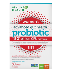 Genuine Health Advanced Gut Health Probiotic Womens UTI 50 Billion CFU