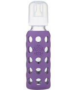 Lifefactory Glass Baby Bottle with Silicone Sleeve Grape