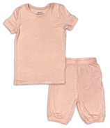 Silkberry Baby Short Sleeve Top & Shorts Pajama Set Blossom
