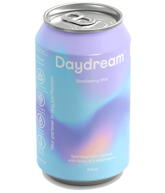 Daydream Blackberry Chai Sparkling Water Infused with Hemp & Adaptogens