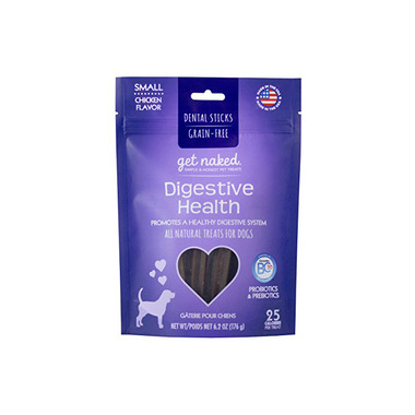 Natural Polymer Int. Get Naked Digestive Health Small Chew Sticks for Dogs Natural Polymer Int. Get Naked Digestive Health Small Chew Sticks for Dogs