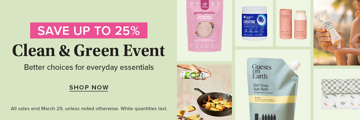 Save up to 25% on The Clean & Green Event