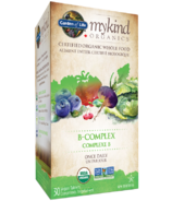 Garden of Life mykind Organics Vitamine B-Complex une fois par jour
