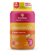 Honibe Honey Gummies Vitamine D3 Santé osseuse Framboise