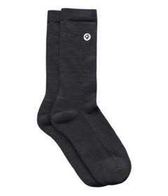 Q for Quinn Merino Wool Midweight Adult Socks Charcoal