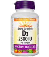 Webber Naturals Vitamin D3 2,500 IU Extra Strength 