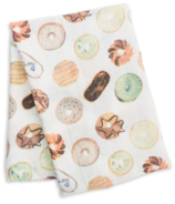 Lulujo Swaddle Blanket Bamboo Cotton Donuts