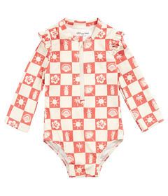 miles the label One Piece Swimsuit Coral