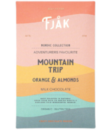 Fjak Milk Chocolate Bar Mountain Trip 50% Orange & Almond