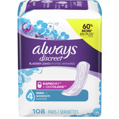 Buy Always Discreet Moderate Bladder Control Regular Pad at Well.ca ...