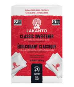 Lakanto Monkfruit Sweetener Classic White Sachets