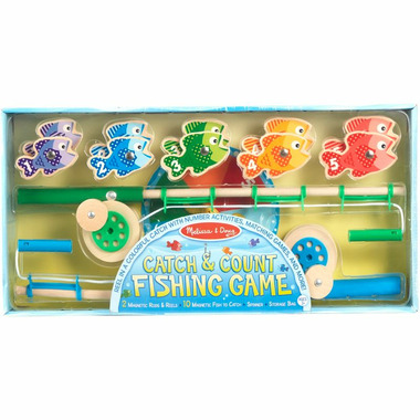 Melissa & Doug Catch & Count Magnetic Fishing Rod Set – Motherswork