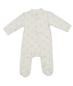 Lulujo Baby Footed Sleeper Bows