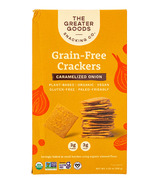 The Greater Goods Crackers aux oignons caramélisés sans grains
