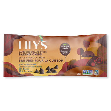 Lily\'s Sweets Dark Chocolate Premium Baking Chips Lily\'s Sweets Dark Chocolate Premium Baking Chips