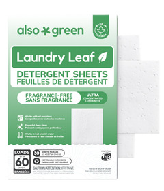 Also Green Laundry Leaf Detergent Sheets Fragrance Free