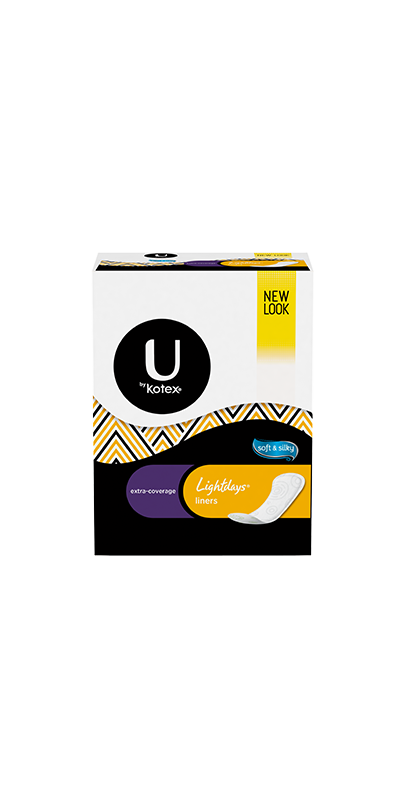 Buy U by Kotex Lightdays Panty Liners Extra Coverage at