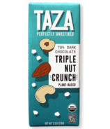 image of Taza Chocolate 70% Dark Triple Nut Crunch with sku:293220