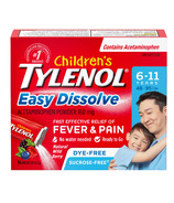 Poudre d'acétaminophène Tylenol Easy Dissolve Wild Berry pour enfants
