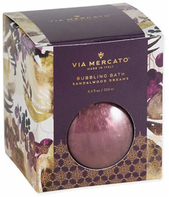Via Mercato Bubbling Bath Gift Sandalwood Dreams