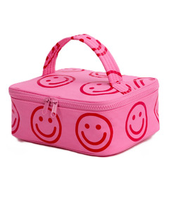 BAGGU Small Cosmetic Case Azalea Pink Happy