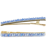 Hairitage Beaded Hair Clips Slate Blue