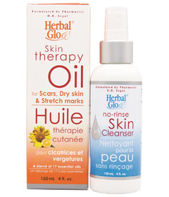 Herbal Glo Skin Therapy Oil + No-Rinse Skin Cleanser 