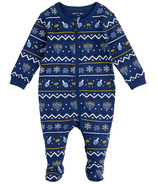 petit lem Sleeper Hanukkah Fair Isle Marine