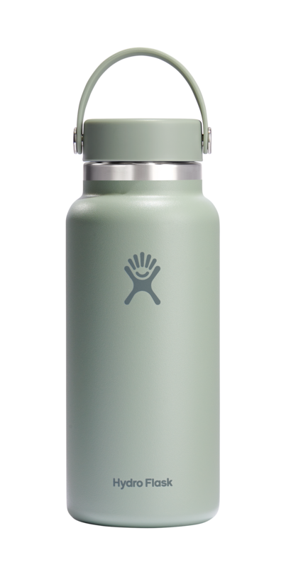 Autocollant Vinyle Pour Gourde HydroFlask 40oz Large Bouche - Design Argent/Noir - Neuf