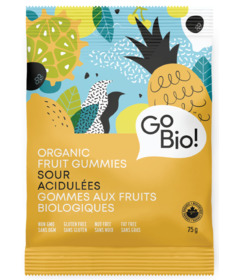 image of GoBio Organic Sour Fruit Gummies with sku:105841