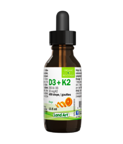 Land Art Organic Vitamin D3 + K2