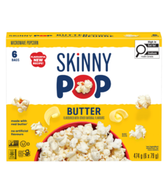 Skinny Pop Microwave Popcorn Butter