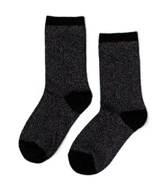 Unified Glitter Sock Black Disco
