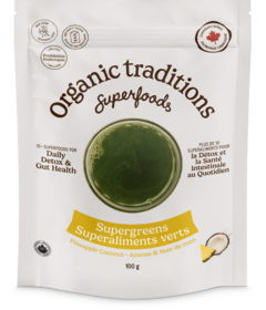 Organic Traditions Supergreens Pineapple Coconut
