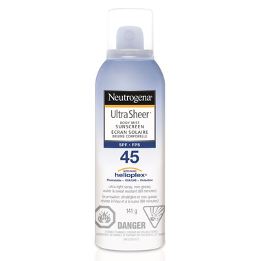 Neutrogena Ultra Sheer Body Mist Sunscreen SPF 60 - 141 g